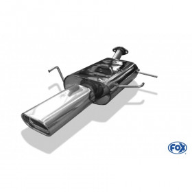 Silent stainless steel rear 1x135x80mm type 53 for NISSAN PRIMERA KOMBI TYPE P11