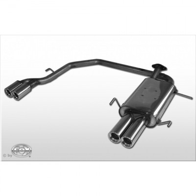 Silencieux arrière duplex inox 2x90mm type 13 pour NISSAN PRIMERA KOMBI TYPE P11