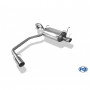 Silencieux arrière duplex inox 1x90mm type 16 pour NISSAN PRIMERA BERLINE TYPE P12