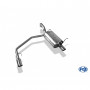 Silencieux arrière duplex inox 1x90mm type 16 pour NISSAN PRIMERA BERLINE TYPE P12