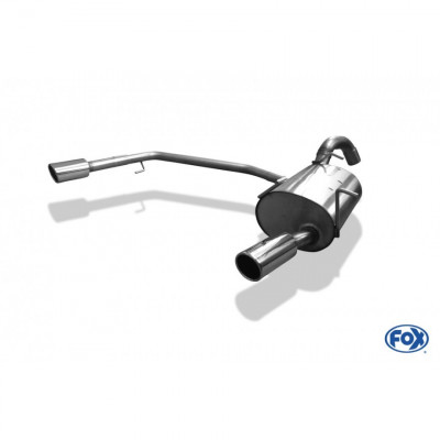 Silent rear duplex stainless steel 1x90mm type 16 for NISSAN PRIMERA TRAVELLER TYPE P12