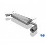 Silencieux arrière duplex inox 1x100mm type 13 pour NISSAN QASHQAI TYPE J10