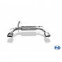 Silent rear duplex stainless steel 1x145x65mm type 59 for OPEL ADAM