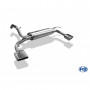 Silencieux arrière duplex inox 1x145x65mm type 59 pour OPEL ADAM