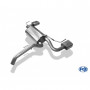 Silencieux arrière duplex inox 1x145x65mm type 59 pour OPEL ADAM