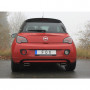 Silencieux arrière duplex inox 1x145x65mm type 59 pour OPEL ADAM