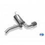 Silent stainless steel rear 1x140x90mm type 44 for OPEL ADAM S