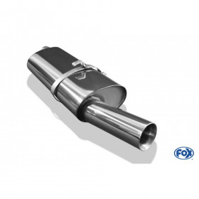 Silencieux arrière inox 1x80mm type 24 pour OPEL ASTRA F CC (avec 1 point de suspension)