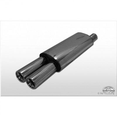 Silent stainless steel 2x80mm type 13 for OPEL ASTRA F CC (with 1 suspension point)