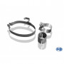 Silencieux arrière inox 2x80mm type 13 pour OPEL ASTRA F CC (avec 1 point de suspension)
