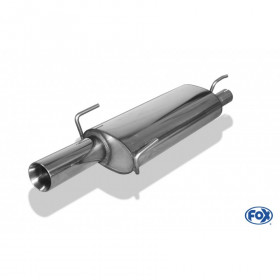 Silent stainless steel 1x80mm type 24 for OPEL ASTRA F CC (with 3 suspension points)