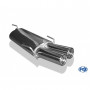 Silencieux arrière inox 2x80mm type 13 pour OPEL ASTRA F CC (avec 3 points de suspension)