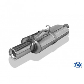 Silencieux arrière inox 1x90mm type 13 pour OPEL ASTRA F CC (avec 1 point de suspension)