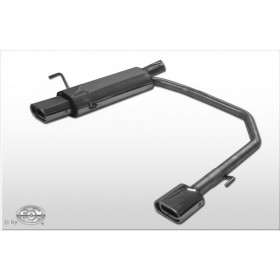 Silent rear duplex stainless steel 1x135x80mm type 53 for OPEL ASTRA F CC (with 3 suspension points)