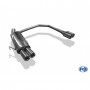 Silent rear duplex stainless steel 2x80mm type 13 for OPEL ASTRA F CC (with 3 suspension points)