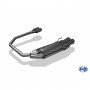 Silent rear duplex stainless steel 2x80mm type 13 for OPEL ASTRA F CC (with 3 suspension points)