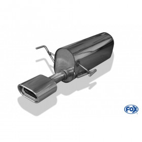 Silent stainless steel rear 1x135x80mm type 53 for OPEL ASTRA H / ASTRA H GTC