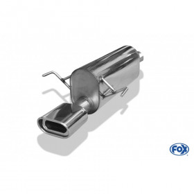 Silencieux arrière inox 1x135x80mm type 53 pour OPEL ASTRA H / ASTRA H GTC TURBO