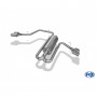 Silencieux arrière duplex inox 2x115x85mm type 38 (sidepipe) pour FORD RANGER MK6 WILDTRAK