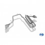 Silencieux arrière duplex inox 2x115x85mm type 38 (sidepipe) pour FORD RANGER MK6 WILDTRAK