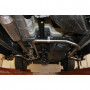 Silencieux arrière duplex inox 2x115x85mm type 38 (sidepipe) pour FORD RANGER MK6 WILDTRAK