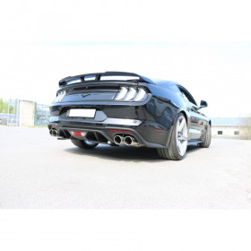 Silent rear duplex stainless steel 2x100mm type 16 for FORD MUSTANG MK6 FACELIFT COUPE/CABRIOLET