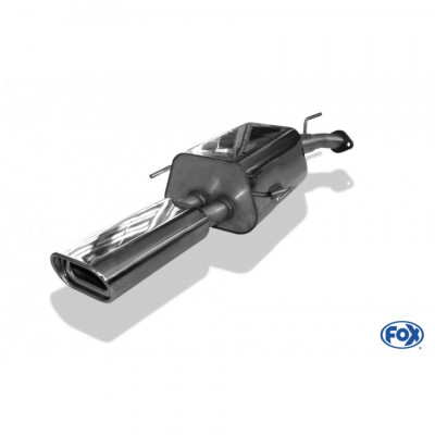 Silent stainless steel rear 1x135x80mm type 53 for OPEL ASTRA G (COFFRE)
