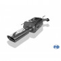 Silent stainless steel rear 1x135x80mm type 53 for OPEL ASTRA G (COFFRE)