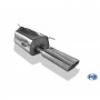 Silent stainless steel rear 1x135x80mm type 53 for OPEL ASTRA G (COFFRE)
