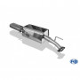 Silent stainless steel rear 1x135x80mm type 53 for OPEL ASTRA G (COFFRE)
