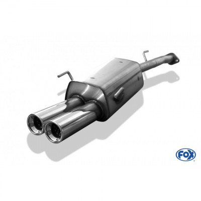 Silent stainless steel rear 2x80mm type 13 for OPEL ASTRA G CARAVAN (BREAK)