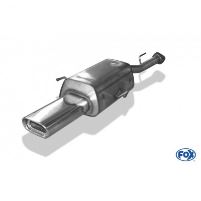 Silent stainless steel rear 1x135x80mm type 53 for OPEL ASTRA G COUPE/CABRIOLET