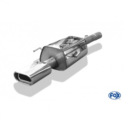 Silent stainless steel rear 1x135x80mm type 53 for OPEL ASTRA G COUPE/CABRIOLET