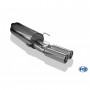 2x80mm type 13 (double flow) stainless steel back for OPEL ASTRA G TURBO COUPE/CABRIOLET