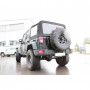 Silent rear duplex stainless steel 1x100mm type 25 for JEEP WRANGLER III TYPE JK