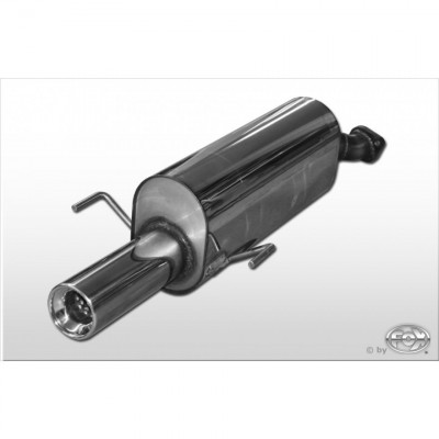Silent stainless steel rear 1x90mm type 13 for OPEL ASTRA G CC OPC