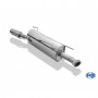 Silencieux arrière inox 1x90mm type 13 pour OPEL ASTRA G CARAVAN OPC