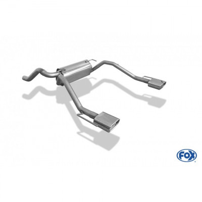 Silent rear duplex 1x135x80mm type 53 stainless for OPEL ASTRA J (hay)