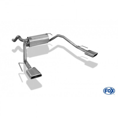 Silent rear duplex stainless steel 1x145x65mm type 59 for OPEL CASCADA