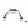 Silent rear duplex stainless steel 2x76mm type 12 for OPEL CASCADA