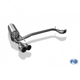 Silent rear duplex stainless steel 2x76mm type 18 for OPEL CALIBRA A