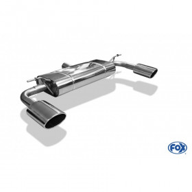 Silent rear duplex stainless steel 1x140x90mm type 32 for MERCEDES CLASSE B TYPE 246 4-MATIC