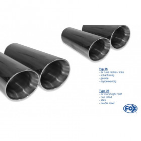 Silent rear duplex stainless steel duplex type 25 for FORD FOCUS MK4 TURNIER/KOMBI