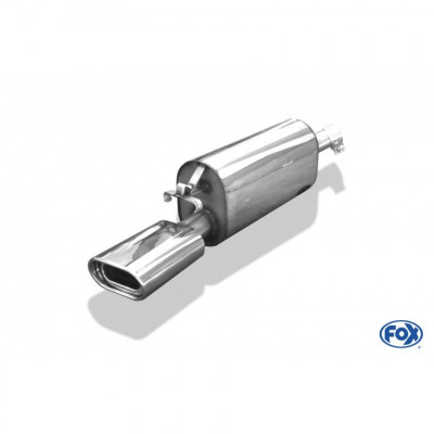 Silent stainless steel rear 1x135x80mm type 53 for OPEL CALIBRA A / CALIBRA A 4x4