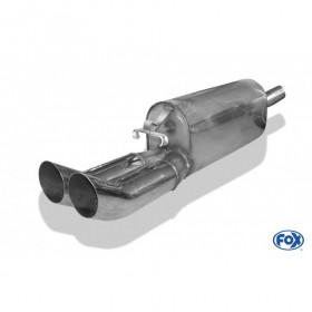 Silent stainless steel rear 2x76mm type 18 for OPEL CALIBRA A / CALIBRA A 4x4