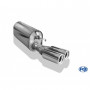 Silent stainless steel rear 2x80mm type 13 for OPEL CALIBRA A / CALIBRA A 4x4
