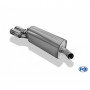Silent stainless steel rear 2x80mm type 13 for OPEL CALIBRA A / CALIBRA A 4x4