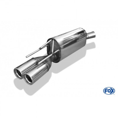 Silent stainless steel rear 2x76mm type 13 for OPEL CALIBRA A / CALIBRA A 4x4