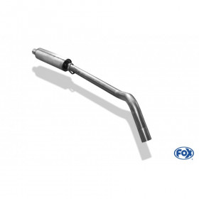 Silencieux avant inox pour OPEL CORSA A-CC