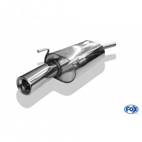 Silent stainless steel rear 1x90mm type 13 for OPEL CORSA B